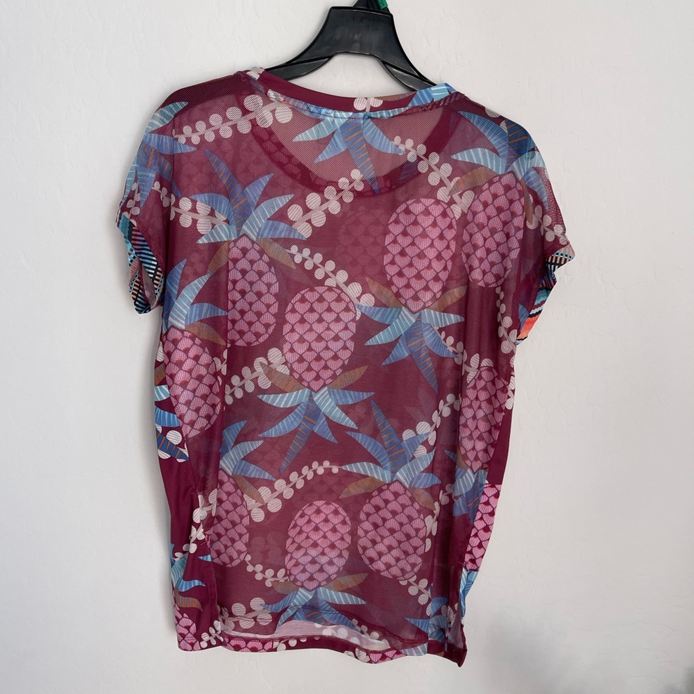 ADIDAS x FARM Rio Pineapple Print Boxy Tee Shirt Size XS Streetwear - Picture 5 of 6